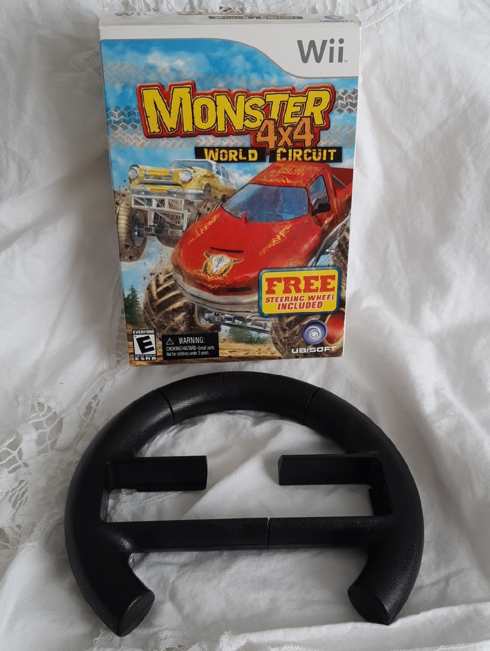 Monster 4x4 World Circuit (Wii) with Steering Wheel
